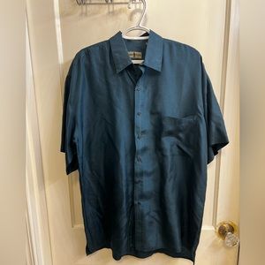 100% Silk Shirt - Vintage - Robert Stock